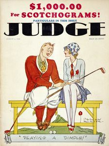 Cover of "Judge" magazine, August 4, 1928. Creator: Unknown