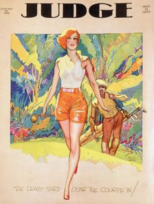 Cover of Judge magazine, January 1929. Creator: Unknown