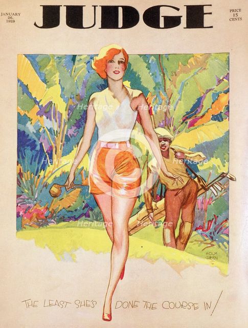Cover of 'Judge' magazine, January 1929. Creator: Unknown.