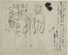 Cover of L'Estampe originale, with notes, 1893. Creator: Henri de Toulouse-Lautrec