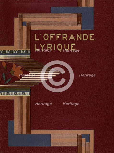 Cover of "L'Offrande Lyrique", 1925.  Creator: Paul Gruel.