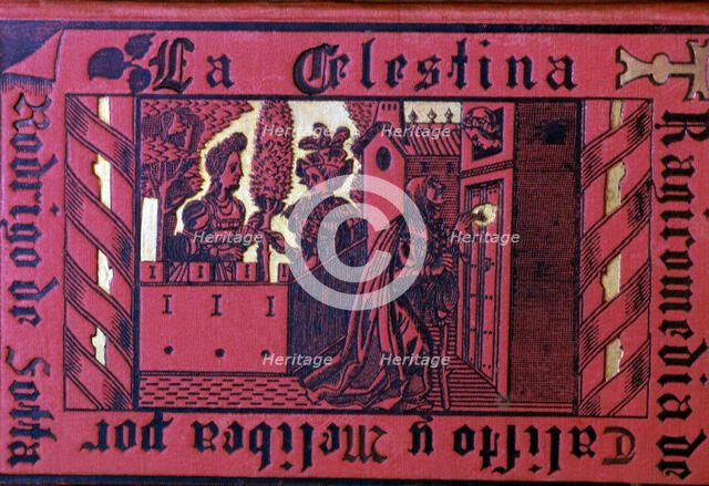 Cover of 'La Celestina' by Fernando de Rojas, 1883 edition.