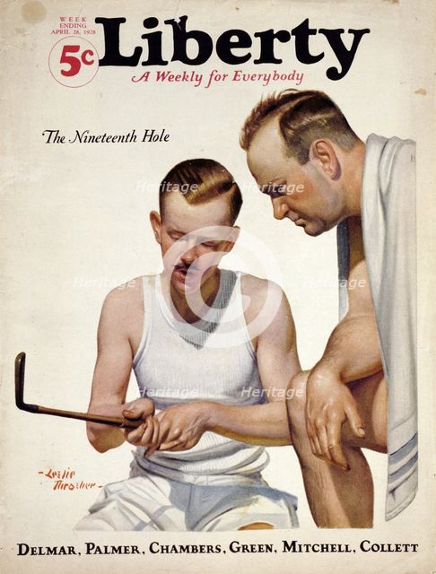 Cover of "Liberty" magazine, April 28, 1928. Creator: Unknown.