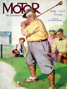 Cover of Motor magazine, American, July 1927. Creator: Unknown