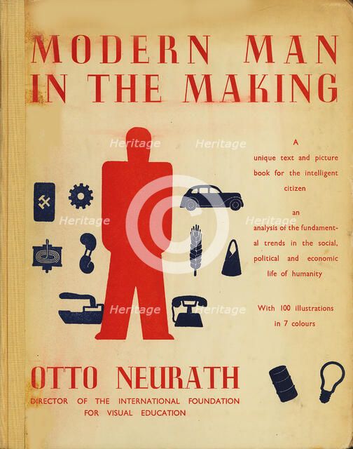 Cover of "Modern Man in the Making", 1939. Creator: Neurath, Otto (1882-1945).