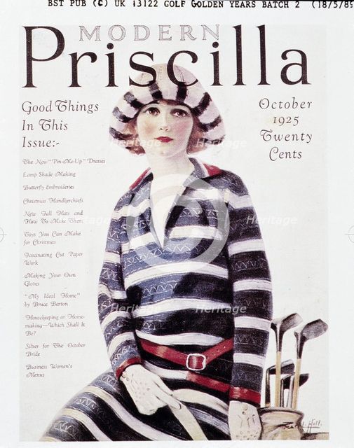 Cover of "Modern Priscilla" magazine, October 1925. Creator: Unknown.