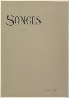 Cover of Songes Album.n.d. Creator: Odilon Redon