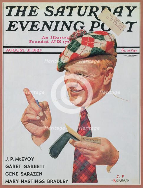 Cover of Saturday Evening Post, August 1935. Artist: Unknown
