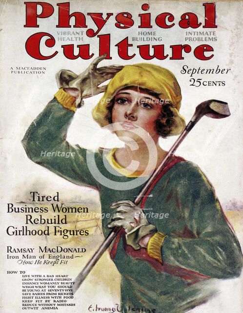Cover of Physical Culture magazine, American, September c1930s. Artist: Unknown