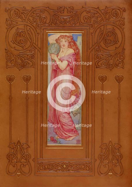 Cover of "Recuyell of the Historyes of Troye", volume 2, 1892.  Creator: Cedric Chivers.