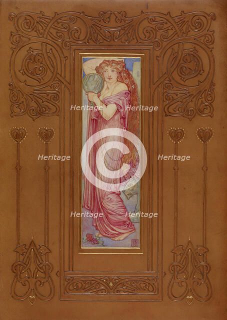 Cover of "Recuyell of the Historyes of Troye", volume 2, 1892.  Creator: Cedric Chivers.