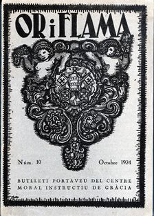 Cover of the magazine Or i Flama number 10, October 1924, published in Barcelona