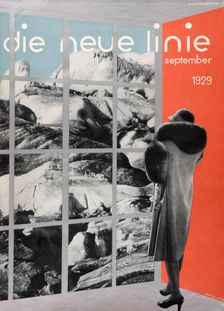 Cover of the magazine "die neue linie", 1929. Creator: Moholy-Nagy, Laszlo (1895-1946)