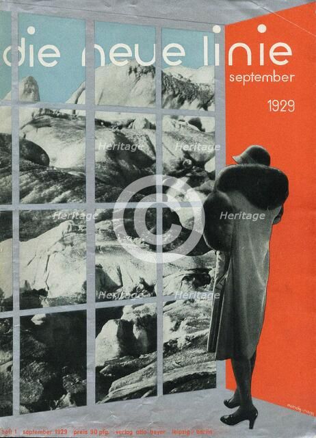 Cover of the magazine "die neue linie", September 1929, 1929. Creator: Moholy-Nagy, Laszlo (1895-1946).