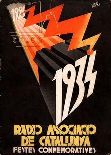 Cover of the magazine Radio Associació of Catalonia. Festival commemorating the tenth anniversary…