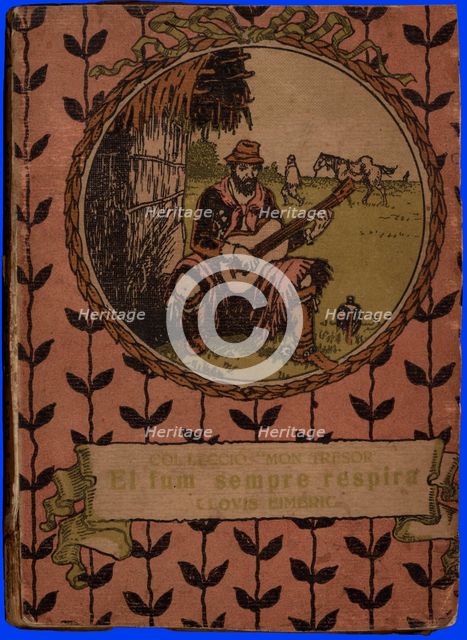 Cover of the novel 'El fum sempre respira', by Clovis Eimeric, 1920s.