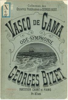 Cover of the ode-symphony Vasco de Gama by Georges Bizet, 1880