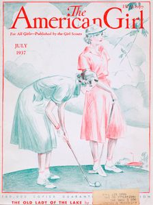 Cover of "The American Girl" magazine, July 1937. Creator: Unknown