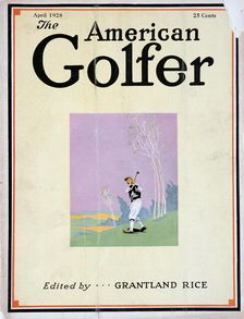 Cover of The American Golfer, April 1928