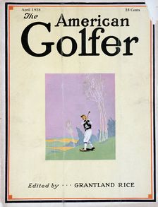 Cover of "The American Golfer", April 1928. Creator: Unknown