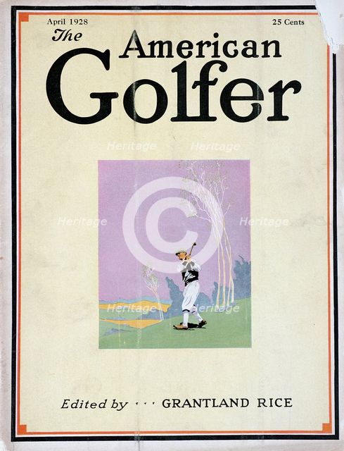Cover of "The American Golfer", April 1928. Creator: Unknown.