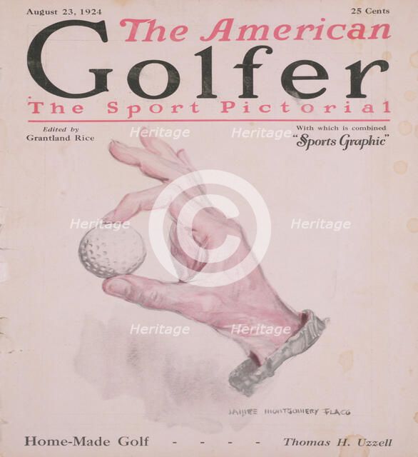 Cover of The American Golfer, August 23, 1924. Artist: Unknown