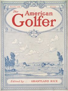 Cover of The American Golfer magazine, December 1928