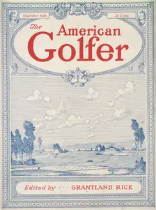 Cover of "The American Golfer" magazine, December 1928. Creator: Unknown