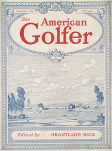 Cover of "The American Golfer" magazine, December 1928. Creator: Unknown
