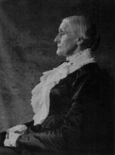 Cover of The Anthony Home Calendar, illustrated with portrait of Susan Brownell Anthony, 1900. Creator: Frances Benjamin Johnston