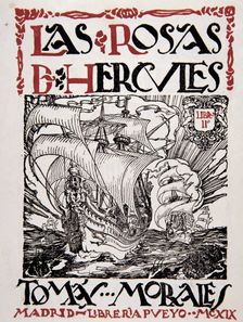 Cover of the book Roses of Hercules by Tomás Morales, 1909 edition