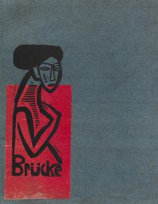 Cover of the catalogue for the exhibition of the artist group "Brücke" at the Gurlitt Gallery...1912 Creator: Kirchner, Ernst Ludwig (1880-1938)