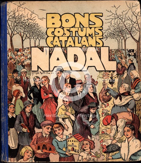 Cover of the children's book 'Nadal' (Christmas), from the collection 'Bons costums Catalans'. Il…