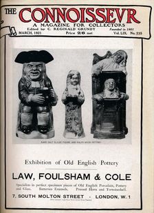 Cover of The Connoisseur, March 1921