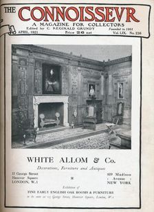 Cover of The Connoisseur, April 1921