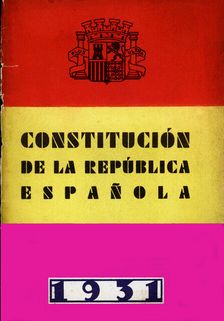 Cover of the Constitution approved the 9 December 1931