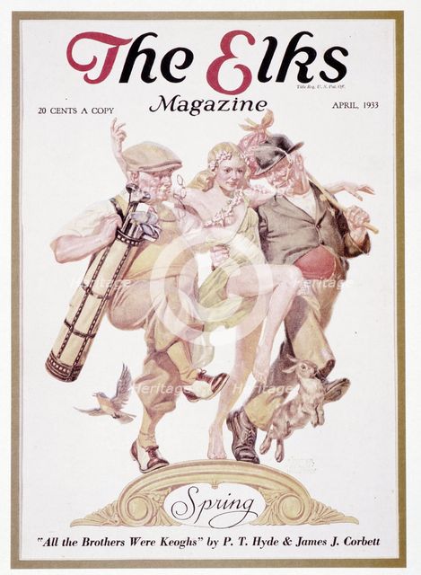 Cover of The Elks Magazine, April 1933. Creator: Unknown.