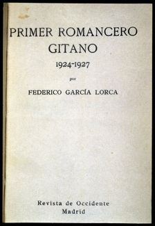 Cover of the First Romancero Gitano 1924-1927, (1928) Creator: García Lorca, Federico (1898 - 1936)