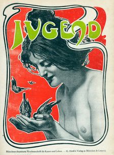 Cover of the German weekly art magazine "Jugend", 1898. Creator: Unknown