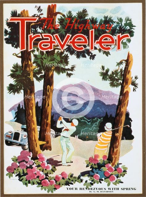 Cover of "The Highway Traveler" magazine, c1926. Creator: Unknown.