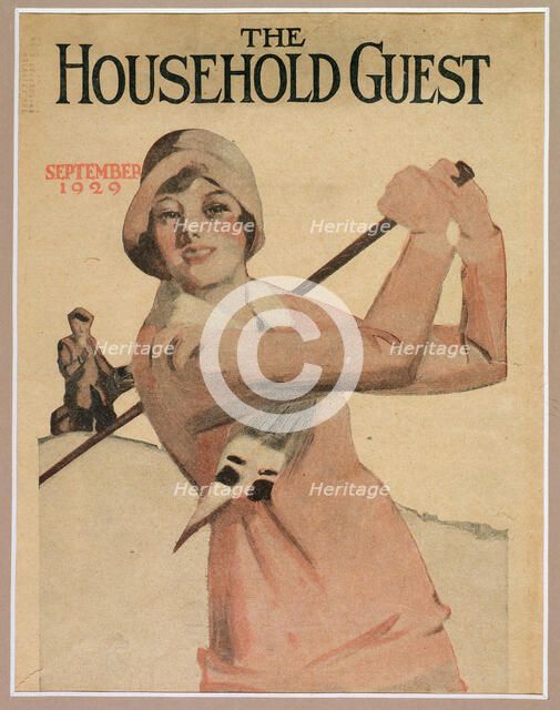 Cover of The Household Guest magazine, September 1929. Artist: Unknown