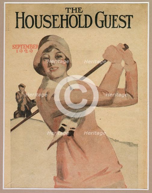 Cover of "The Household Guest" magazine, September 1929. Creator: Unknown.