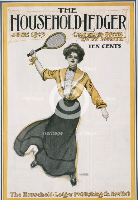 Cover of The Household Ledger magazine, American, June 1903. Artist: Unknown