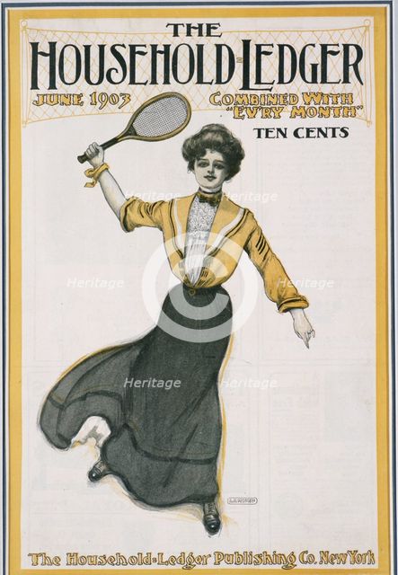 Cover of "The Household Ledger" magazine, American, June 1903. Creator: Unknown.