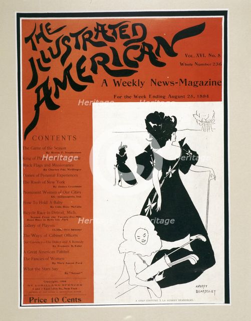 Cover of "The Illustrated American", 1894. Creator: Aubrey Beardsley.