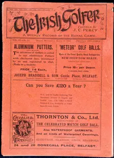 Cover of "The Irish Golfer", March 19, 1902. Creator: Unknown
