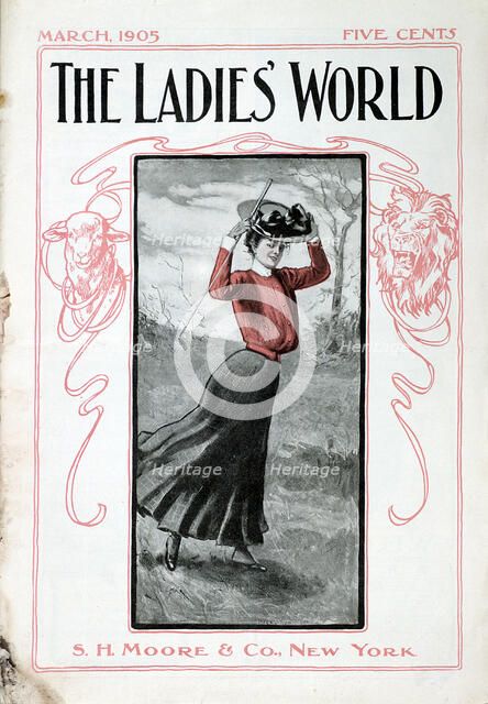 Cover of The Ladies World magazine, American, March 1905. Artist: Unknown