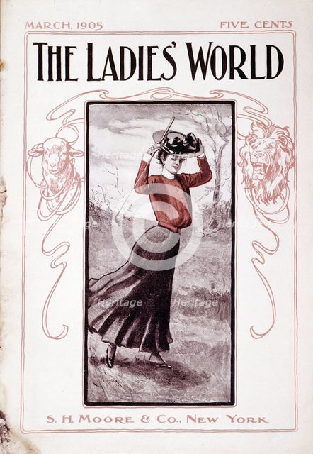 Cover of "The Ladies World" magazine, March 1905. Creator: Unknown.