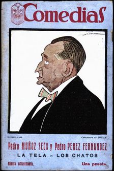 Cover of the publication Comedias Caricature of Antonio Paso Cano (1870-1958). Siglo XX publis…