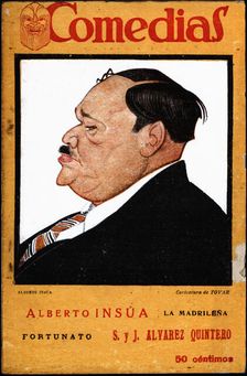 Cover of the publication Comedias Caricature of Alberto Alvarez Insúa Escobar (1885-1963). Sig…